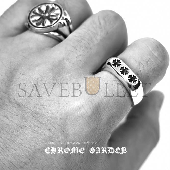 CHROME HEARTS TRIPLE CH PLUS FLAT RING CHROME HEARTS TRIPLE CH PLUS FLAT RING