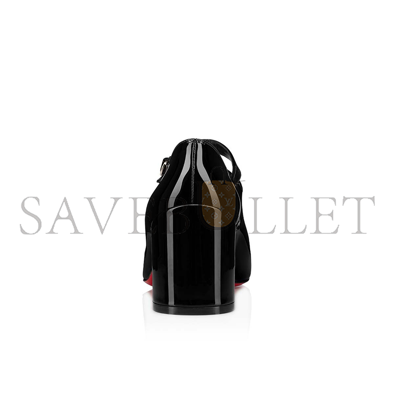 CHRISTIAN LOUBOUTIN MISS JANE 55 MM MARY JANES-PATENT CALF LEATHER-BLACK-WOMEN 1220145B439 CHRISTIAN LOUBOUTIN MISS JANE 55 MM MARY JANES-PATENT CALF LEATHER-BLACK-WOMEN 1220145B439