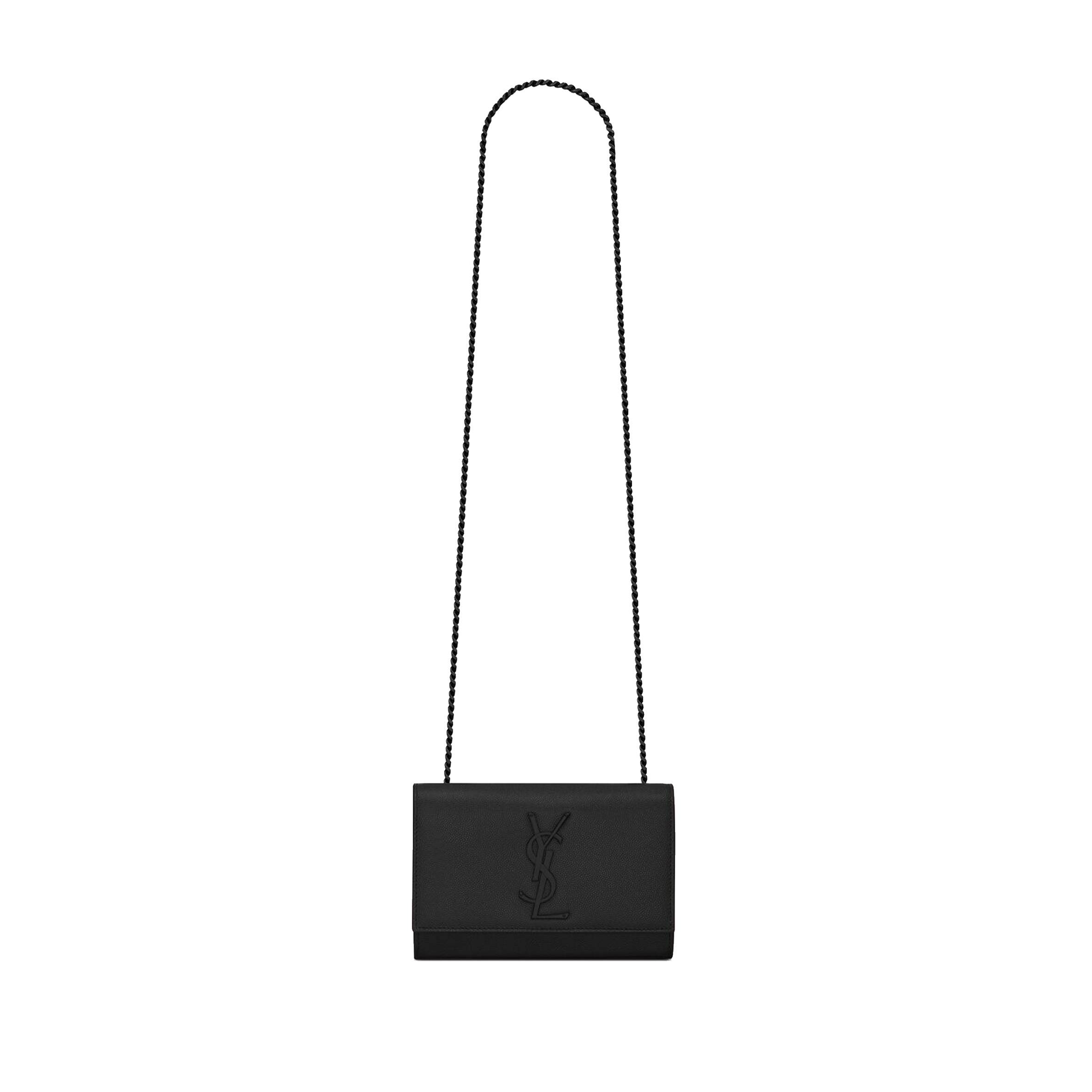 YSL KATE SMALL CHAIN BAG IN GRAIN DE POUDRE EMBOSSED LEATHER 469390BOW0U1000 (20*12.5*5cm) YSL KATE SMALL CHAIN BAG IN GRAIN DE POUDRE EMBOSSED LEATHER 469390BOW0U1000 (20*12.5*5cm)