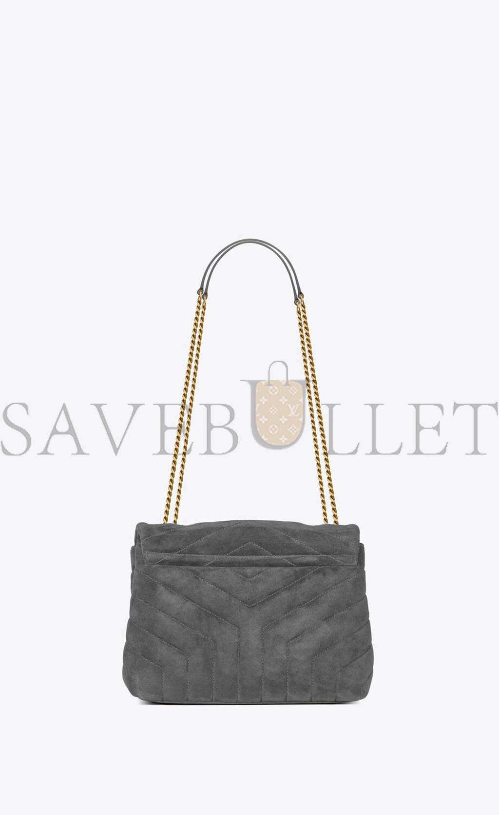 YSL LOULOU SMALL CHAIN BAG IN QUILTED SUEDE 4946991U8671112 (23*17*9cm) YSL LOULOU SMALL CHAIN BAG IN QUILTED SUEDE 4946991U8671112 (23*17*9cm)
