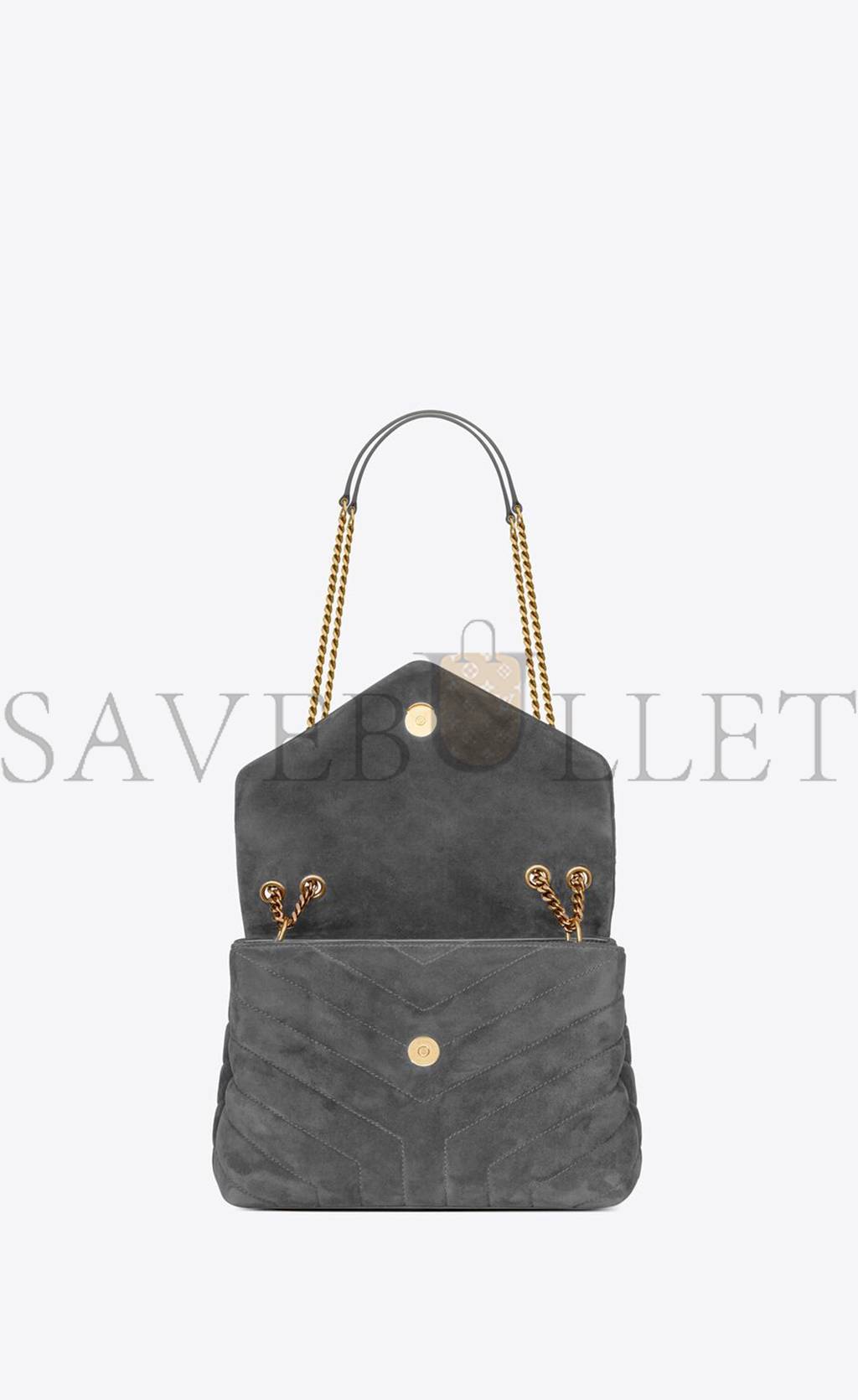 YSL LOULOU SMALL CHAIN BAG IN QUILTED SUEDE 4946991U8671112 (23*17*9cm) YSL LOULOU SMALL CHAIN BAG IN QUILTED SUEDE 4946991U8671112 (23*17*9cm)