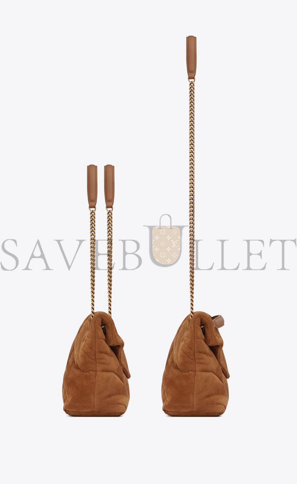 YSL PUFFER SMALL CHAIN BAG IN QUILTED SUEDE 5774761U8377761 (29*17*11cm) YSL PUFFER SMALL CHAIN BAG IN QUILTED SUEDE 5774761U8377761 (29*17*11cm)